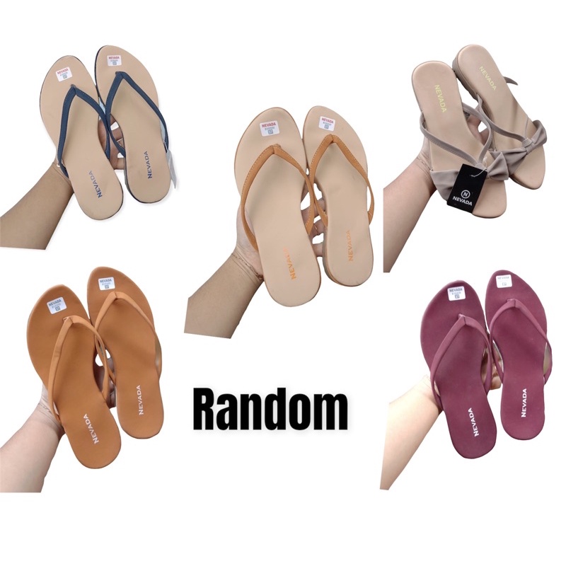 sandal nevada/sandal wanita/sandal Japit NVD/sandalcewek/sandalmurah/sandalsantai-Japit obral random