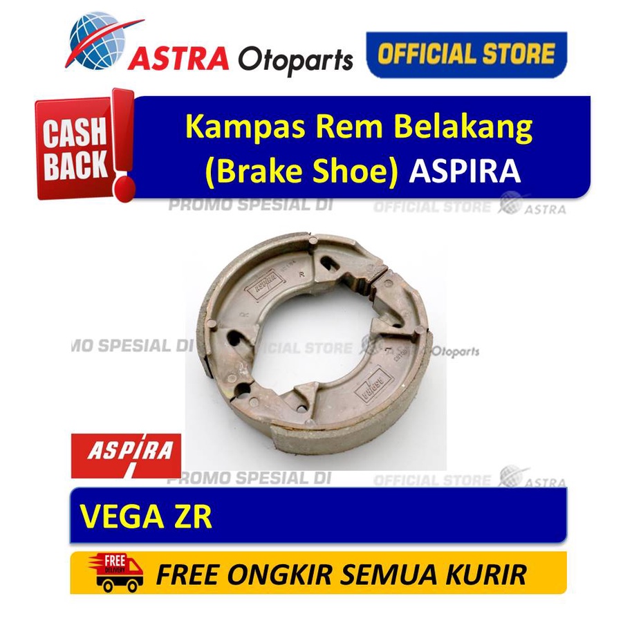 Kampas Rem Belakang (Brake Shoe) ASPIRA VEGA ZR