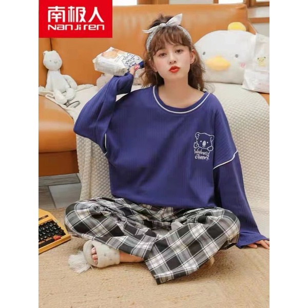 Baju tidur wanita | Piyama wanita Pp import lengan panjang