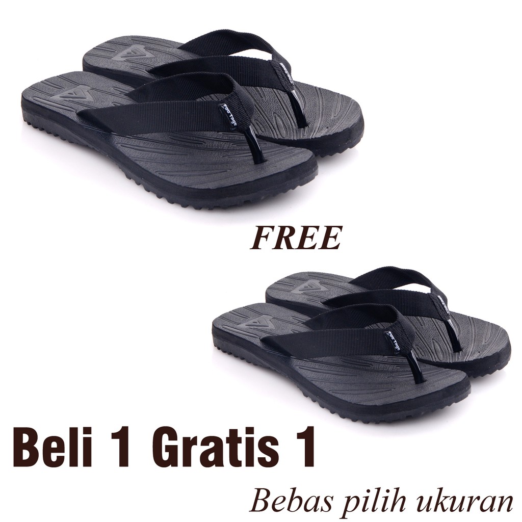 BUY 1 GET 1 FREE SANDAL santai Pria Footage