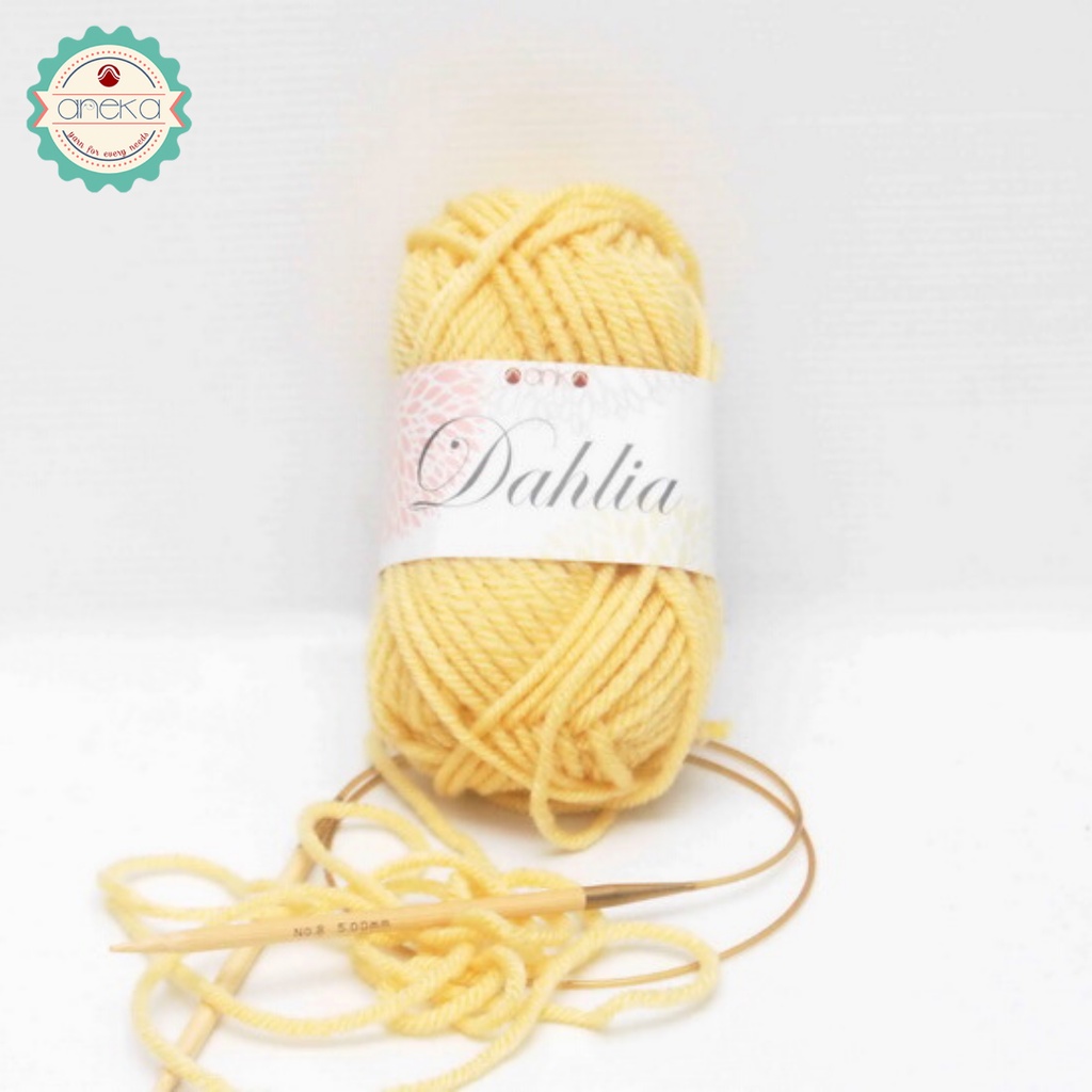 Benang Rajut Karpet Dahlia / Carpet Yarn - 1826 ( Kuning Muda )