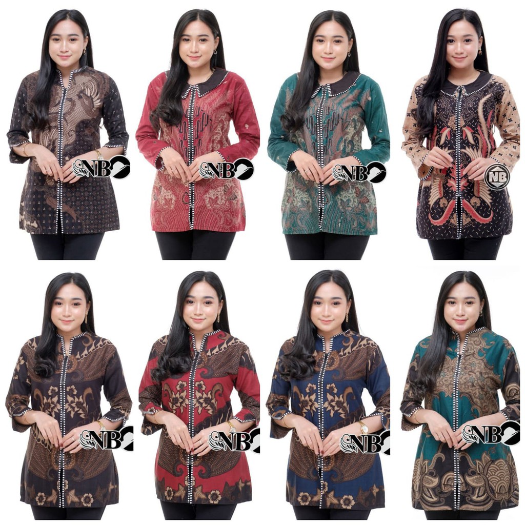 Batik Kalongan | Blouse Batik Atasan Wanita Seragam Kantor Best Seller Terlaris