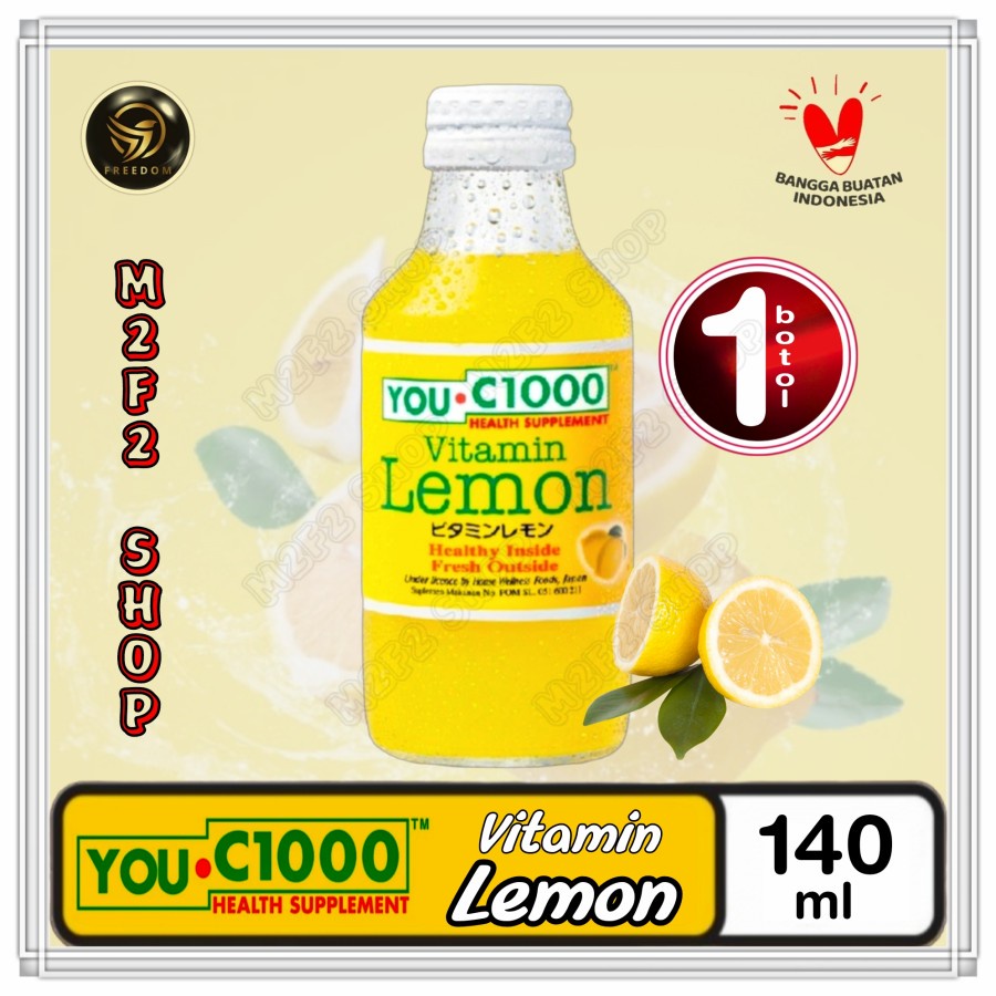 

YOU C1000 | C 1000 Vitamin Lemon Botol Beling - 140 ml (Kemasan Satuan)