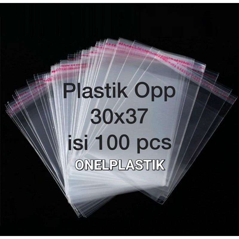 Plastik Opp Baju / Plastik Opp Seal Lem / Plastik Opp Bening Packing Kaos Celana Isi 100 Lembar