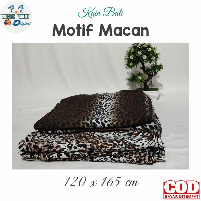 KAIN PANTAI BALI MOTIF MACAN - KAIN BALI - KAIN PANTAI - KAIN PANTAI TEBAL - KAIN PANTAI MURAH - KAI