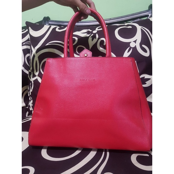 Nicole Miller handbag merah