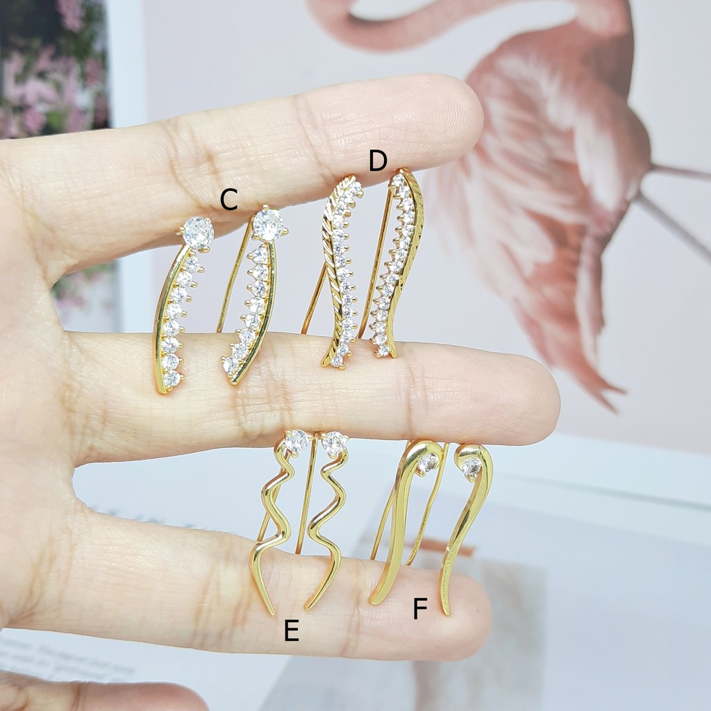 Anting Fashion Xuping Rambat Jalar Hati Imut Lapis Emas - BE296