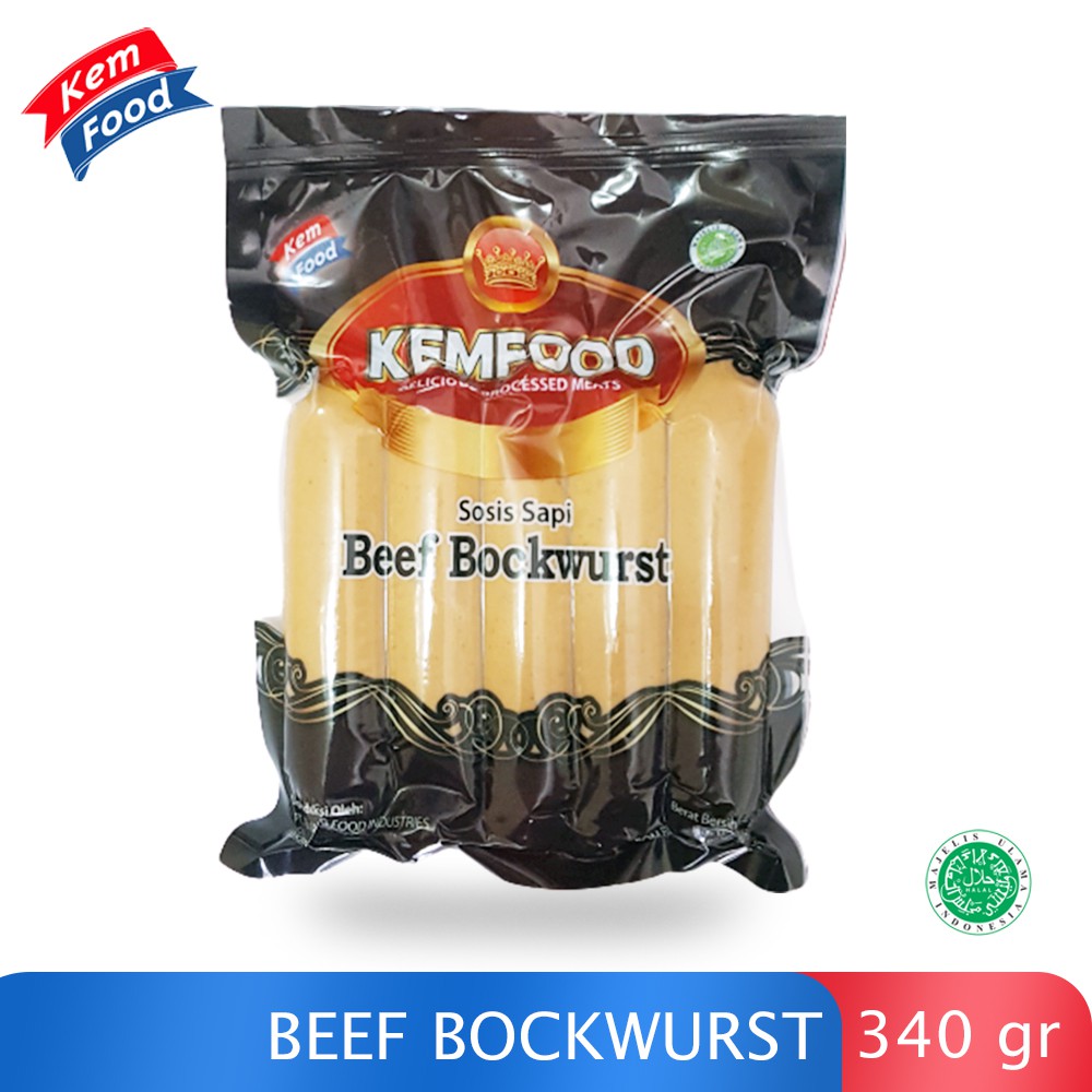Kemfood Beef Bockwurst - Sosis Sapi 340 gr