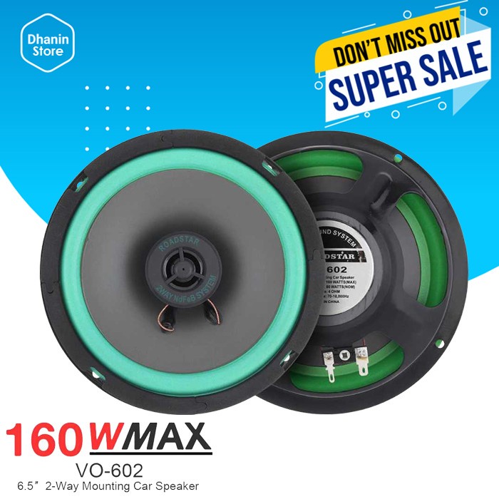 Speaker Speker Spiker Subwoofer Subwofer Woofer Kolong Mobil 2 Way Hifi 6 Inch 160W Murah
