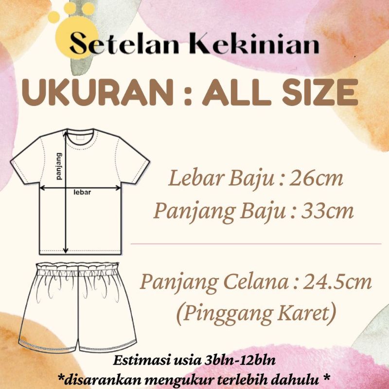 Setelan baju pilot SNI anak 0-12 bulan baby boy (best seller) WARNA RANDOM