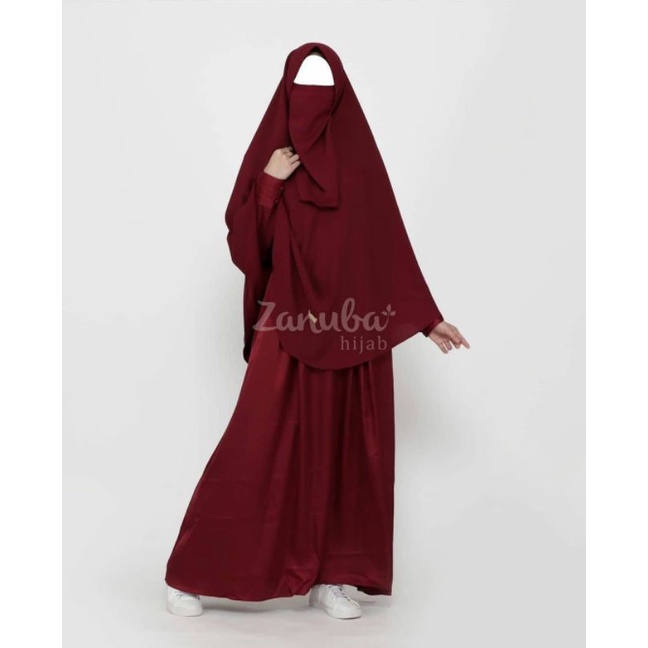 GAMIS SET LUXURY JACQUARD EMBOSS BY ZANUBA HIJAB