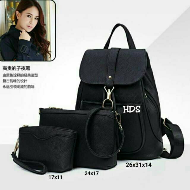 Ransel 3in1 backpack fashion backpack korea ransel kait BISA COD