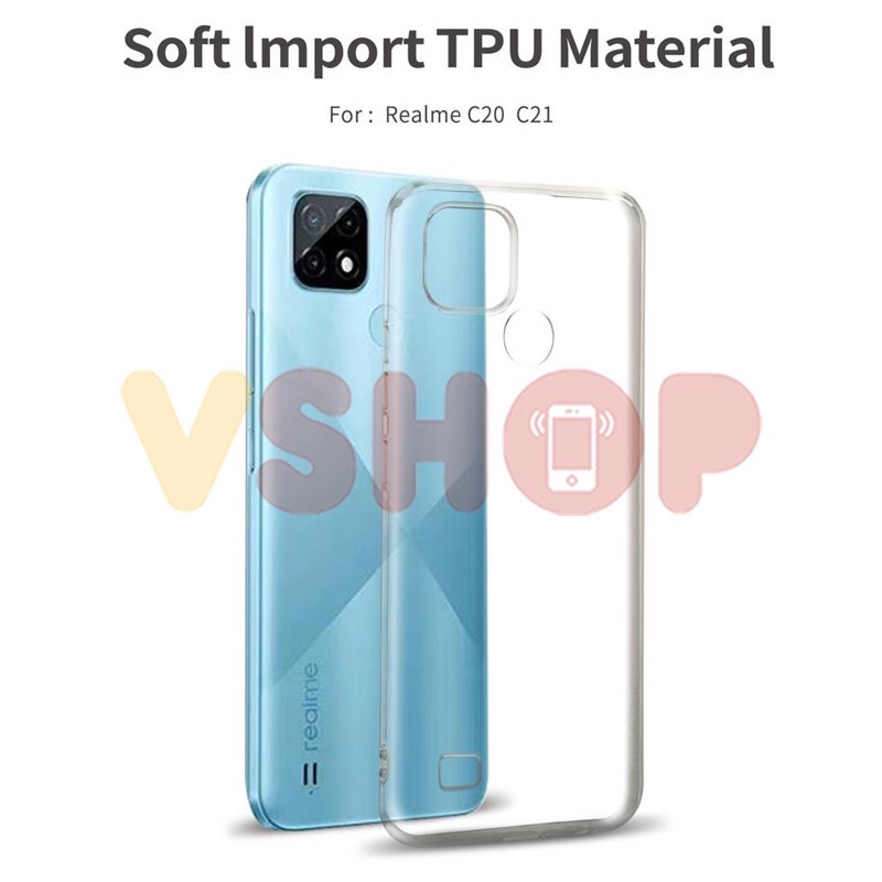 SOFTCASE TRANSPARAN REALME C20 - REALME C21 PREMIUM CLEAR SOFT CASE