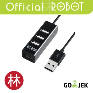 Robot H140-80 4 port USB HUB 80 cm Black