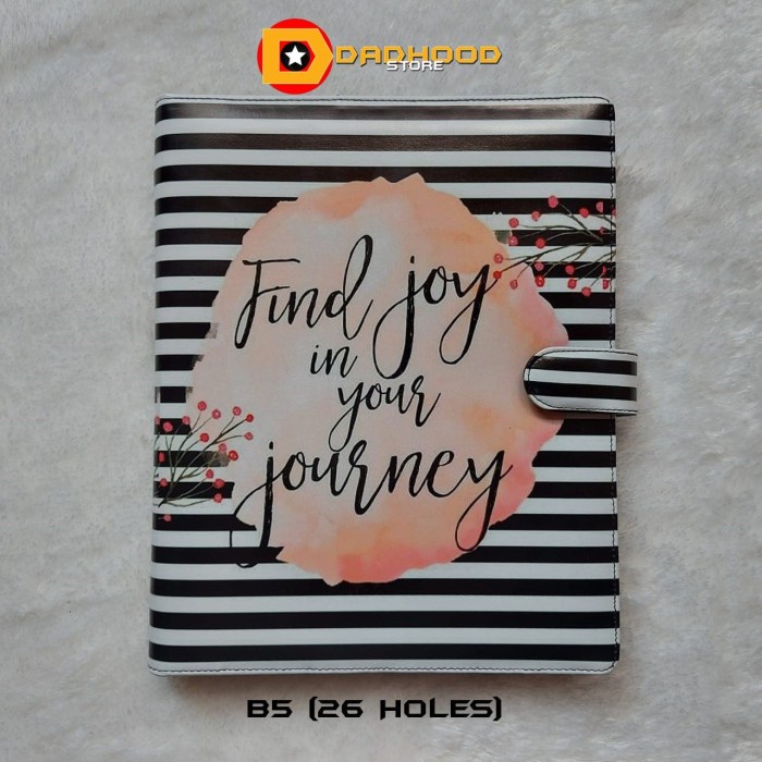 

Trendi Binder Printing Motip Find Joy A5/Ring 20, B5/Ring 26 Bergaransi
