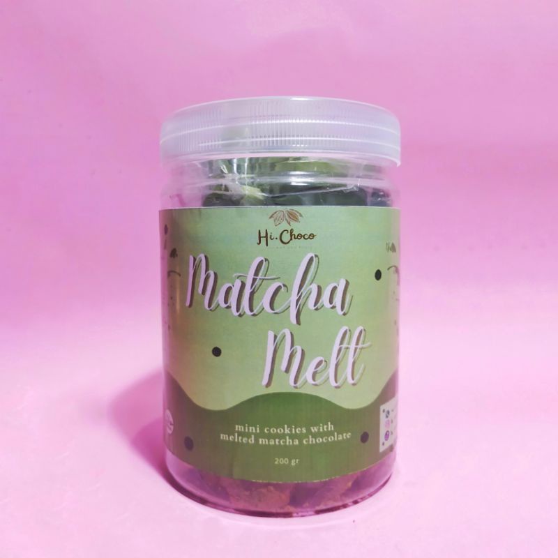 

MATCHA COOKIES WITH MELTED MATCHA CHOCOLATE HANTU COOKIES LUMER VIRAL MURAH