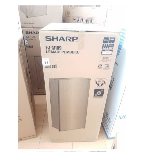 SHARP Home Freezer / Lemari Pembeku 6 Rak FJM-189 (Frizer Es Batu ASI)