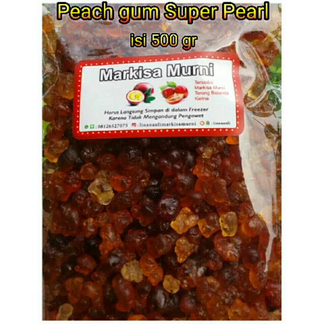 

Peach gum super pearl isi 500gr