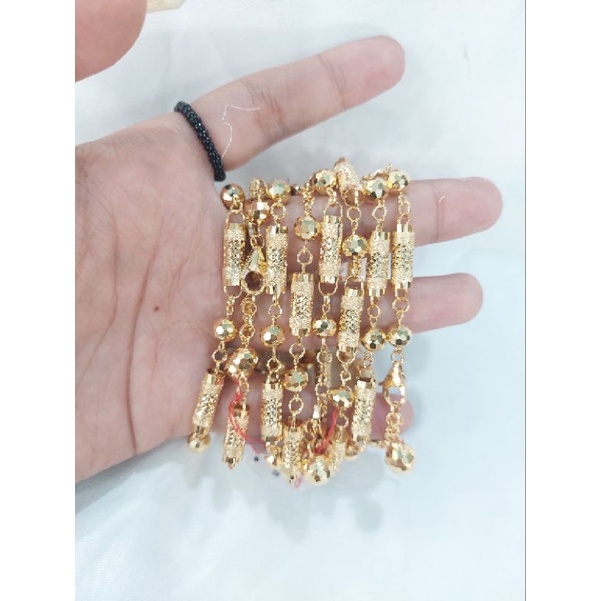 Gelang Bambu Arab Dubai series / Lengkap dengan nota Surat / Mas asli kadar 6k