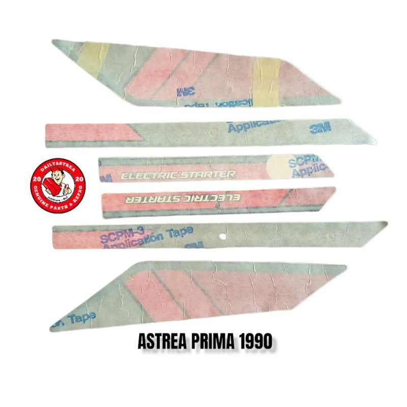 LIST STICKER STRIPING BODY HONDA ASTREA PRIMA 1990 1991 ORIGINAL ORI 3M