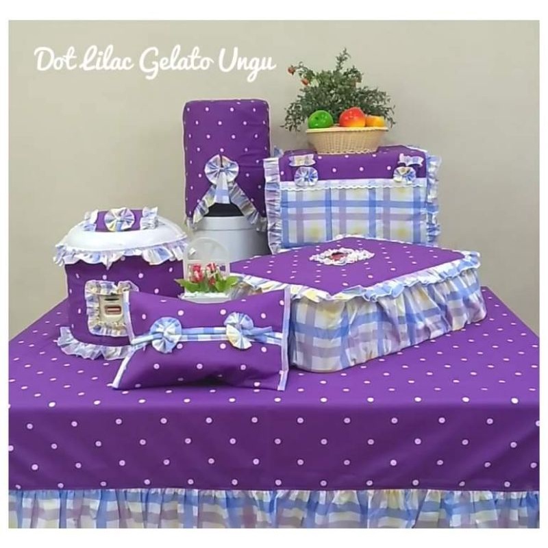 TAPLAK MEJA MAKAN SET LILAC UNGU