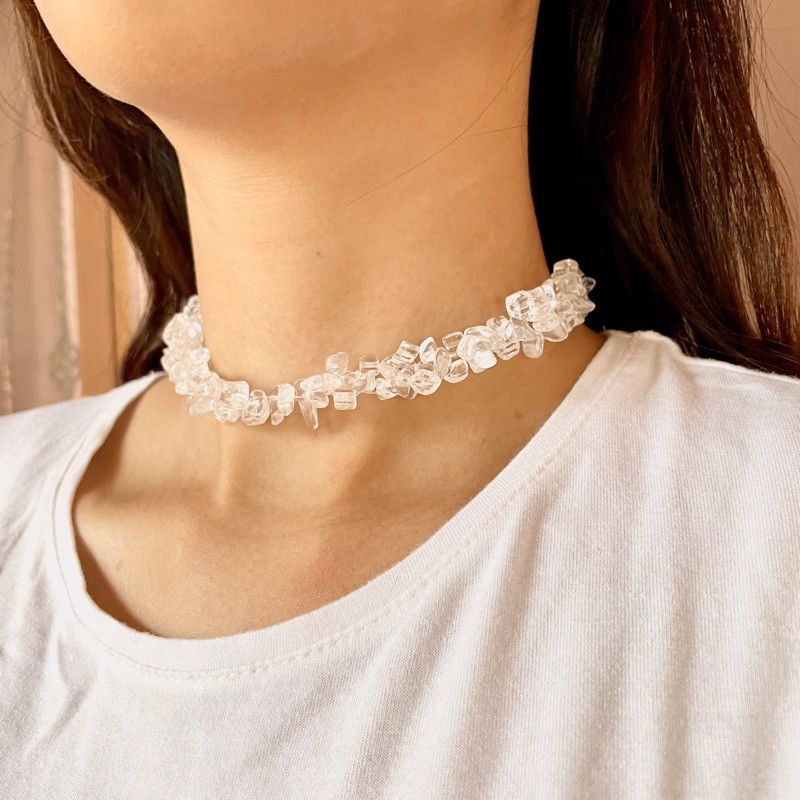 Oceanè choker / stone necklace / kalung batu kerikil