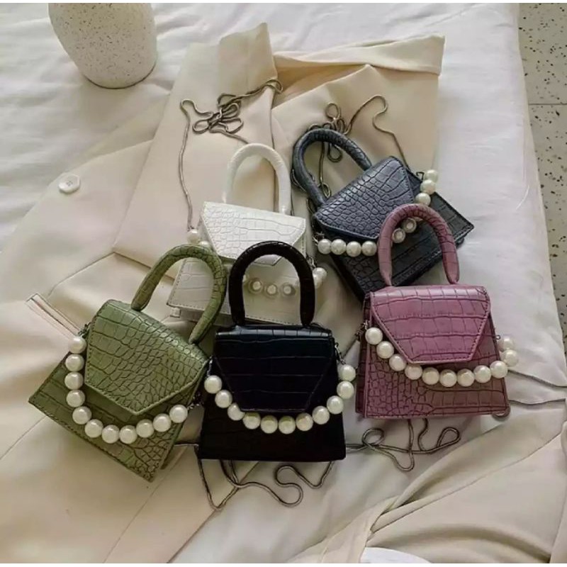 COD Promo Tas wanita mutiara,tas selempang mutiara,tas wanita terbaru,tas andin,Tas murah
