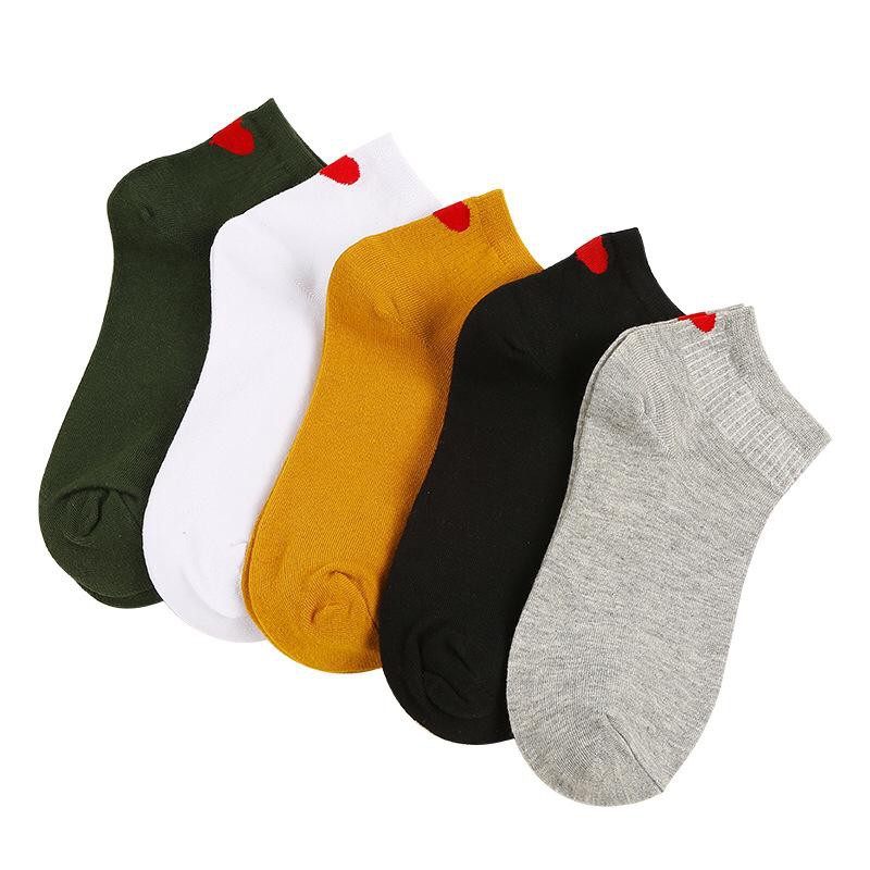 INFY - Kaos Kaki Pendek Wanita Logo Love Lucu Ankle Socks Cute Korea Fashion Import Murah R138 KK019