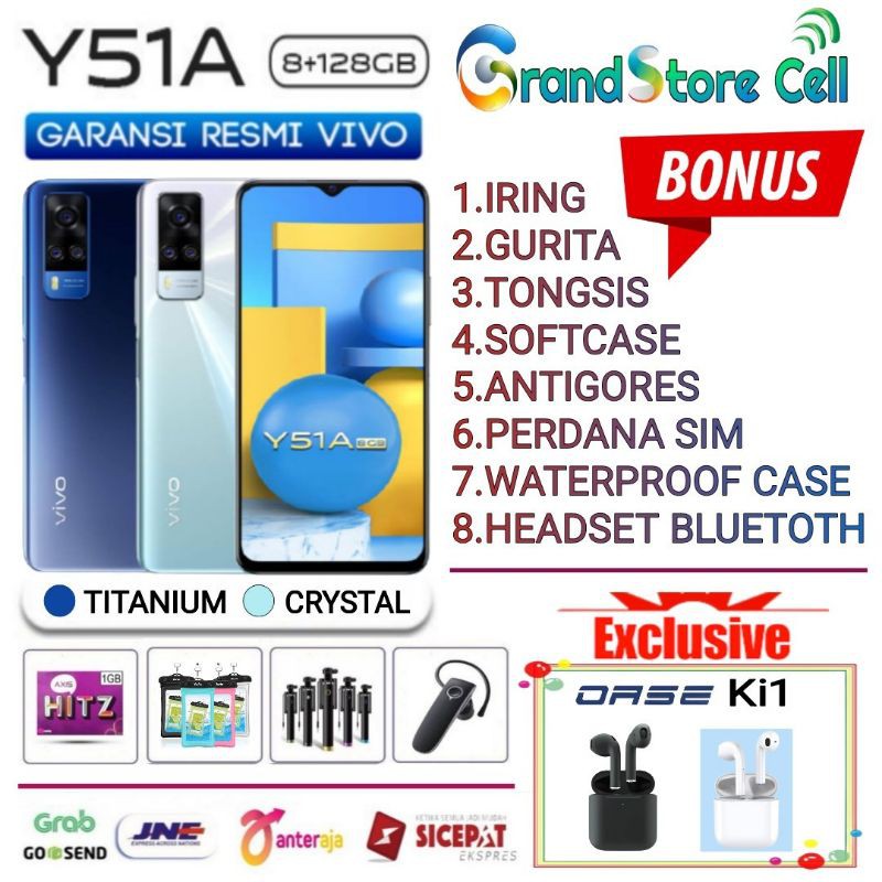 VIVO Y51A RAM 8/128 | VIVO Y53S RAM 11/128 GB GARANSI RESMI VIVO INDONESIA
