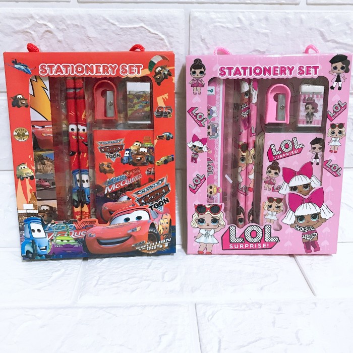 

Kusus Hari Ini Set Alat Tulis Box Tali (Wj608) Pensil Set 6 In 1 Karakter Murah