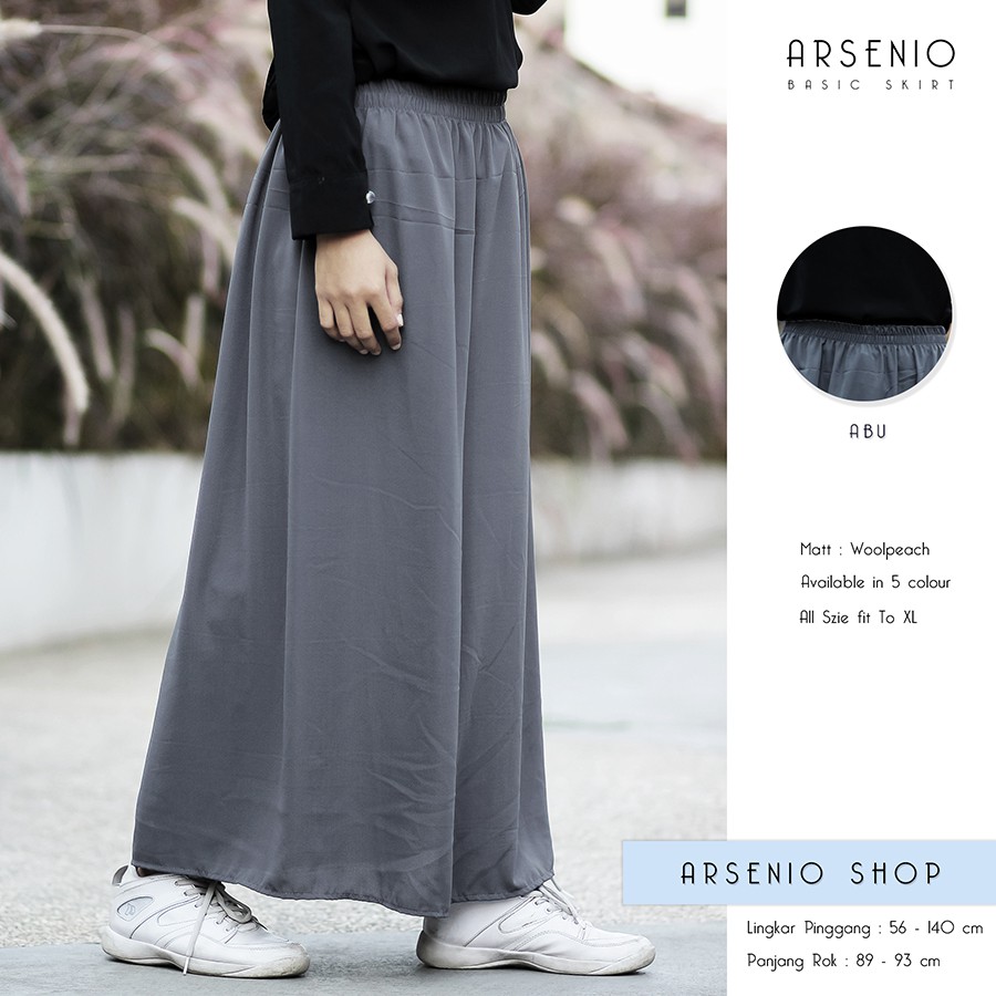 TERLARIS Rok Basic Polos / Rok Wolfis / Rok Polos Murah / Rok Basic Murah / Rok Santai / Rok Polos