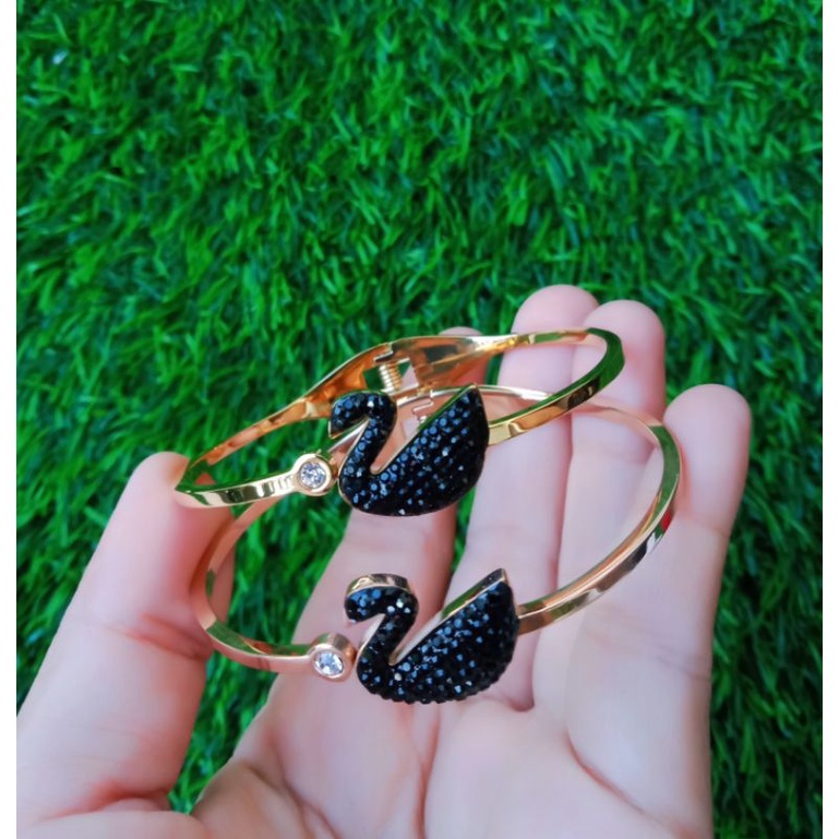 gelang titanium/ gelang aurel/ titanium rosegold/gelang angsa