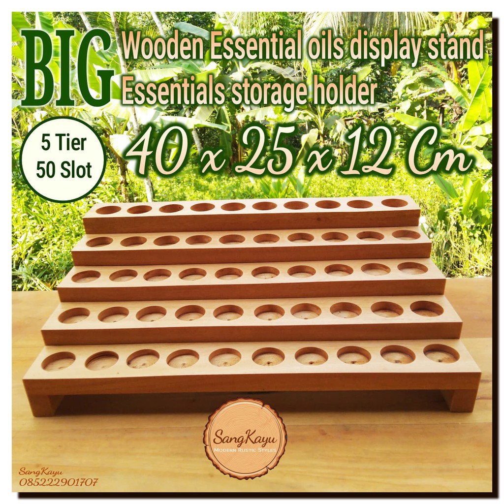 Essential oil aromatherapi storage display Minyak aromaterapi 50 Slot