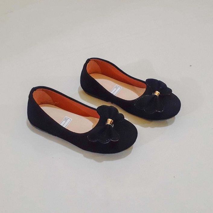 N.D.A Sepatu Balet Flatshoes Pita Mutiara Anak