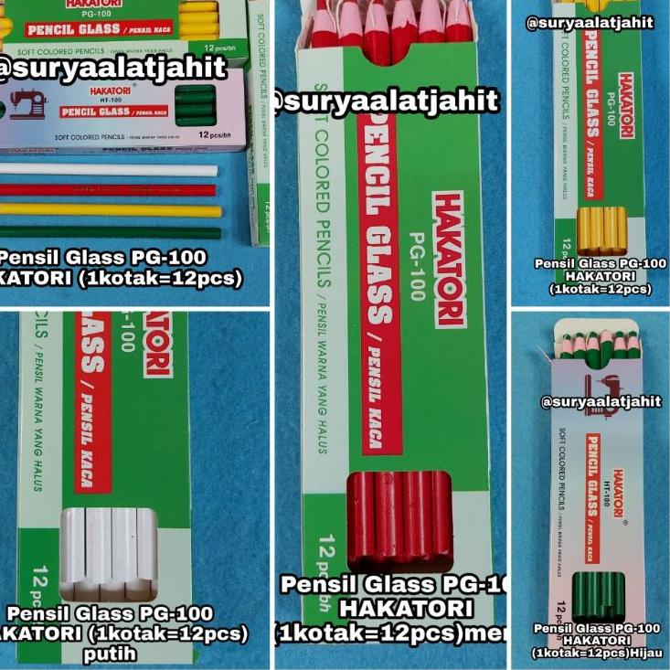 

Kejutan Viral Pensil Glass PG-100 HAKATORI (1kotak=12pcs) =rp.22.500/1lusin