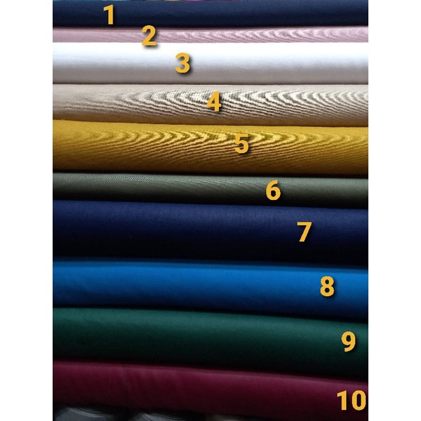 KATUN JEPANG POLOS - PRODUK TERLARIS KAIN KATUN - KATUN POLOS