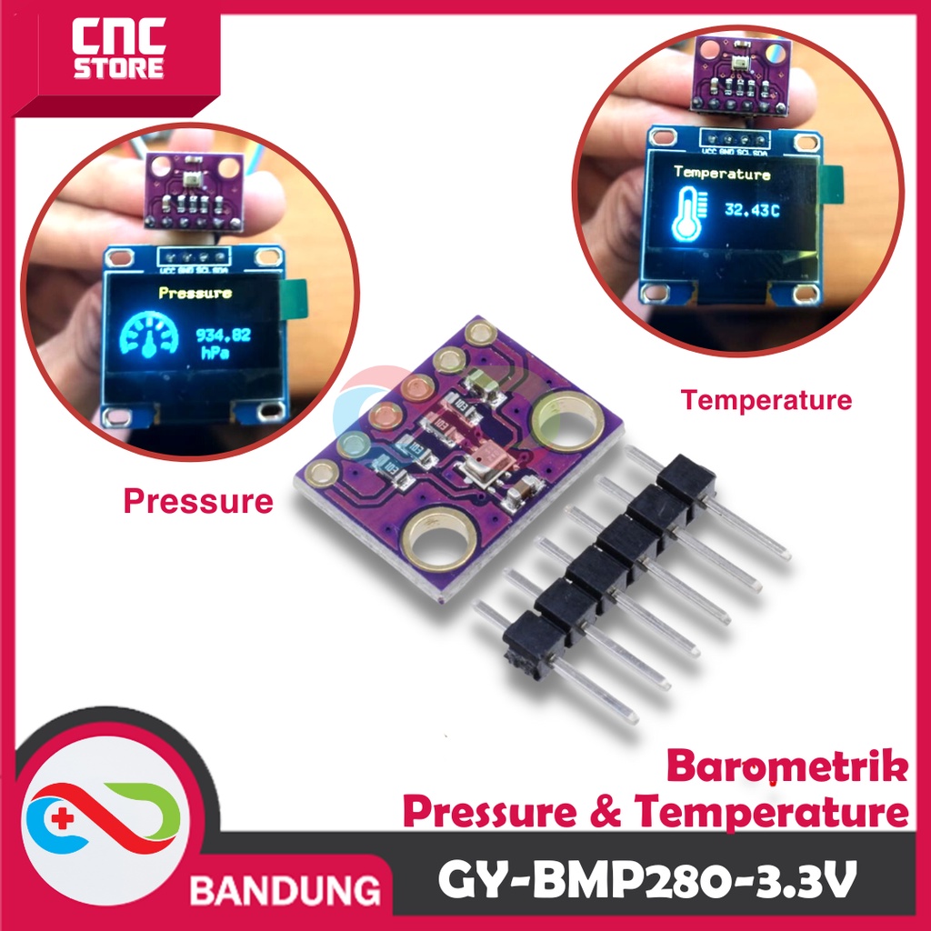 GY-BMP280-3.3 BMP280 BAROMETRIC PRESSURE TEMPERATURE SENSOR