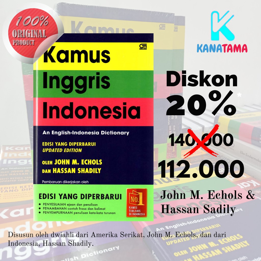 Kamus Bahasa Inggris Indonesia Jhon M. Echols Original