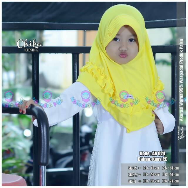 Jilbab Anak Chika size M Ori Nalindra