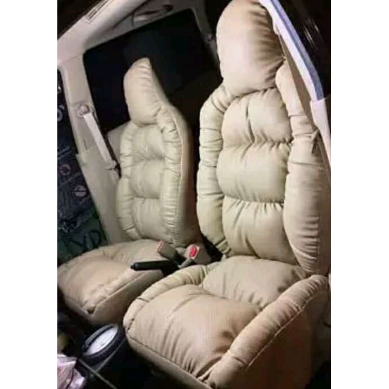 Cover jok/ sarung jok mobil calya (3 baris) model sofa