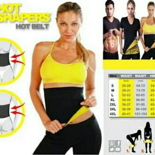 HOT SHAPER SLIM WAIST - KORSET PELANGSING PERUT PENGHANCUR LEMAK PERUT / HOT SHAPE TANPA PENGAIT ATAU TANPA PEREKAT