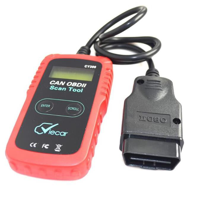 [[BISA COD]] Alat scaner EFI scanner mobil injeksi universal OBD2 CY-300 Black A376 BIG SALE Kode