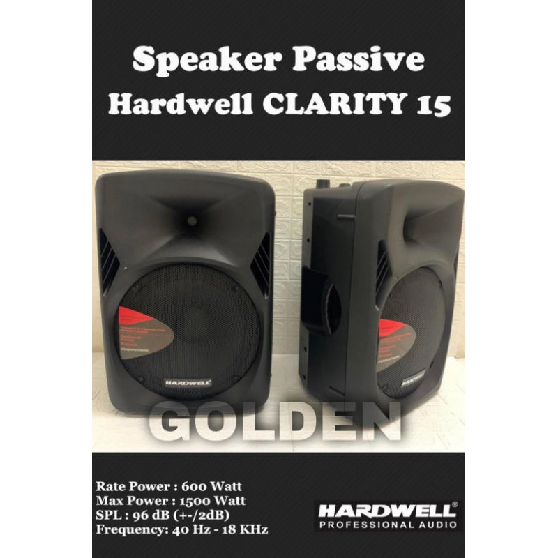 Speaker Passive Hardwell CLARITY 15 Original Pasif 15 inch