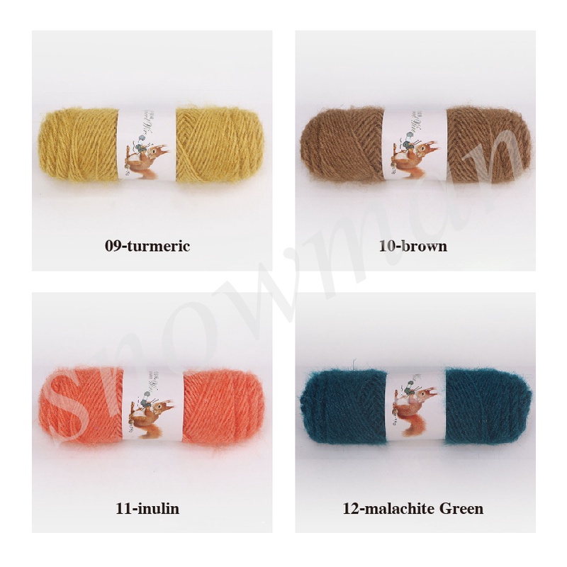 benang wol tupai kasmir halus benang rajutan wol untuk membuat topi syal sweater 4 ply 75 g