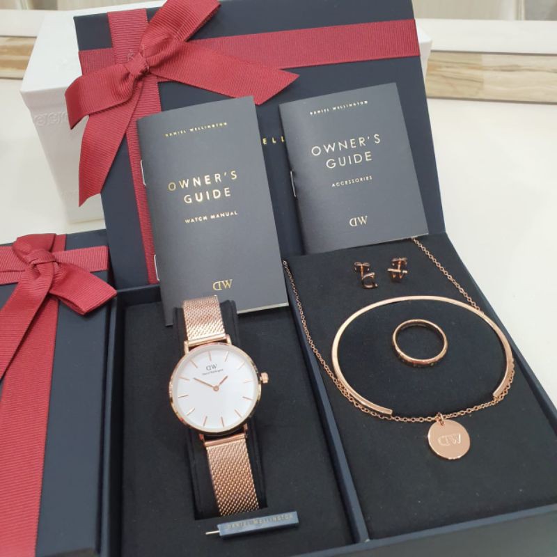 [FULL SET] 7 Warna Jam Tangan Wanita DW Rantai Pasir Paket Super