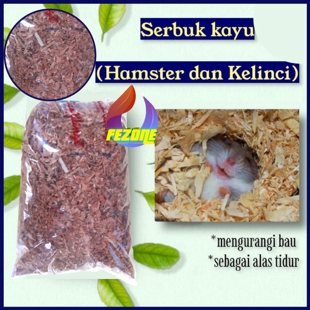 Serbuk Kayu Alas Kandang Untuk Hamster Kelinci Murah Mengurangi Bau Kotoran Kandang Tidak Menimbulkan Alergi Fezone