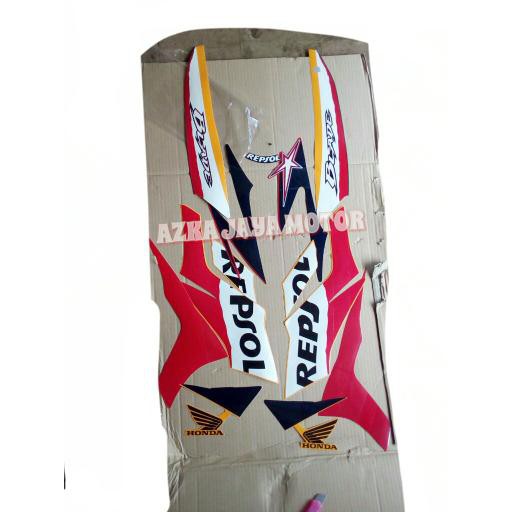 striping/sticker Honda Blade Repsol lama