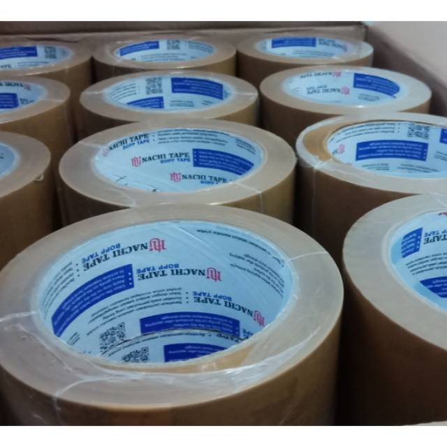 

LAKBAN / ISOLASI COKLAT NACHI TAPE OPP 48mmX100yx 41mic KUAT DAN BERKUALITAS TERMURAH DI SURABAYA