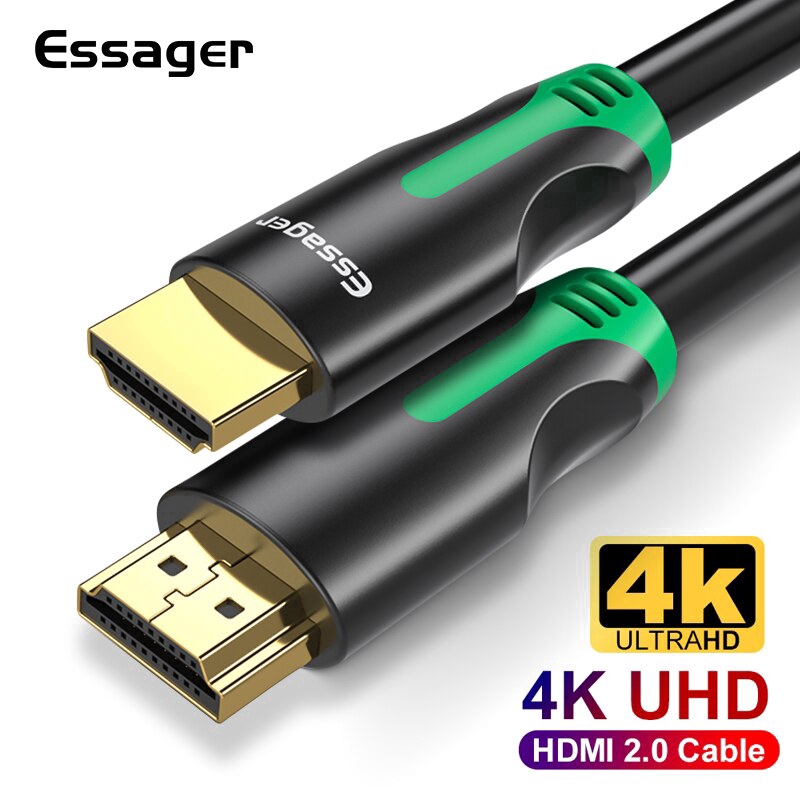 

Essager Kabel Ekstensi 4k Male Ke Male Hdmi 2.0 Untuk Ps4 Tv Proyektor Splitter Audio Ke Hdmi