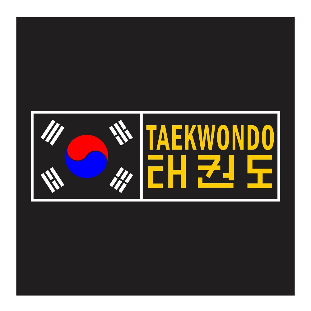 

Taekwondo Korea Flag, Cutting Stiker